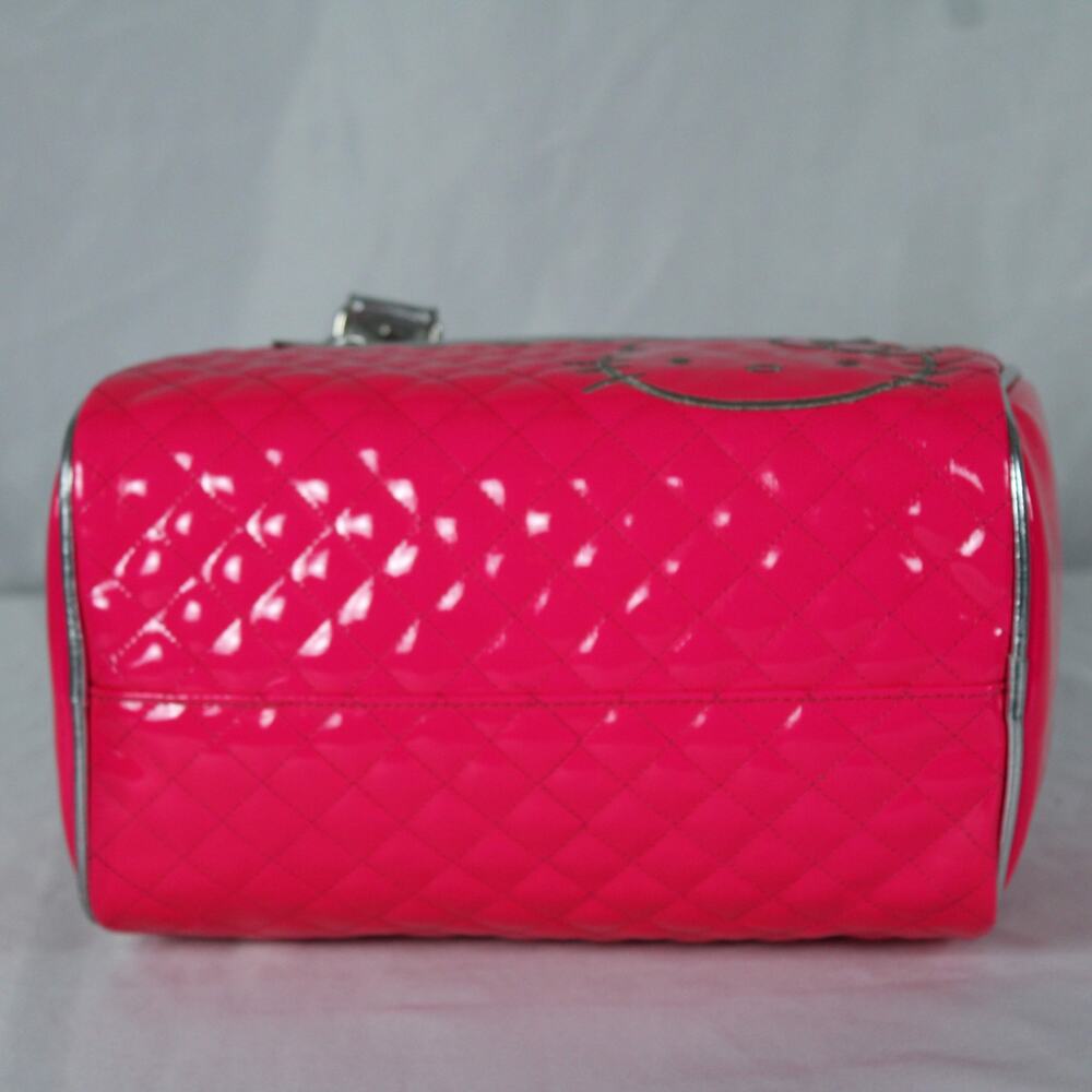 Loungefly Sanrio Barrel Bag – OG Heart Logo – 2013 – Patent PVC – NWOT – Rare - Picture 9 of 11